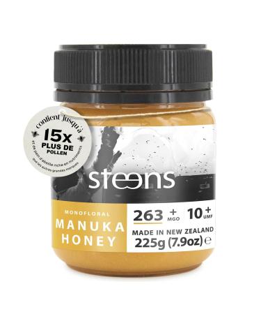 Steens Manuka Honey - MGO 263+ - 100% Certified Pure Raw Manuka Honey UMF 10+ - Jarred and Sealed in New Zealand - Manuka Honey