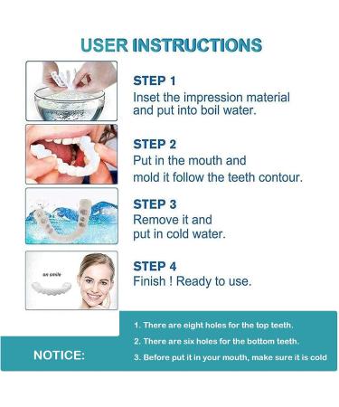 Fikujap Sticker for Perfect Smile | Comfortable False Teeth - High & Low Snap-On Cosmetics - Buy Online on GoSupps.com