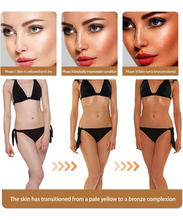 Trendyfave Self Tanning Lotion Fast Tan Cream Bronze Self Tan Body Glow Shine Bown Instant Tan Tanning Accelerator Natural Looking Tan Streak-Free Finish Vegan 50ml - Buy Online on GoSupps.com