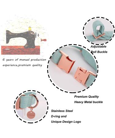 Dogwong Green Pet Collar - Adjustable Comfortable Dog Collar with Removable Fly for Small & Medium Dogs - Perfect Gift for Girls - Pack of 1 - Buy Online on GoSupps.com