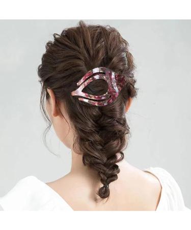 Mistofu 3-Piece French Curved Hair Clips Set | No Slip Strong Grip | Extra Large Clips for Thick Hair | Multicolor A - Buy Online on GoSupps.com