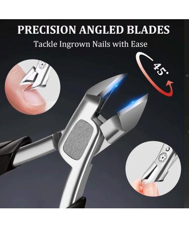 VANWIN Toenail Clippers for Ingrown Toenail Prevention Slant Curved Blade Podiatrist Nail Clippers for Thick Nails Ergonomic Fingernail Clipper Ingrown Toenail Treatment for Seniors - Buy Online on GoSupps.com