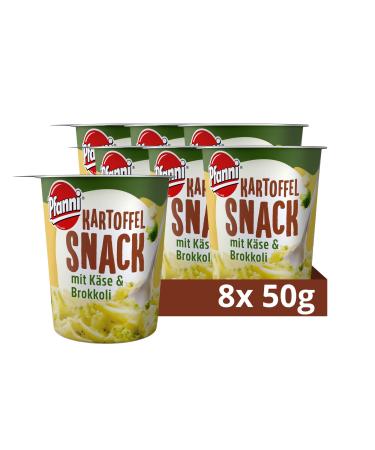 Pfanni potato snack with cheese & broccoli delicious potato dish ready in just 3 minutes 50 g 8 pieces cheese & broccoli