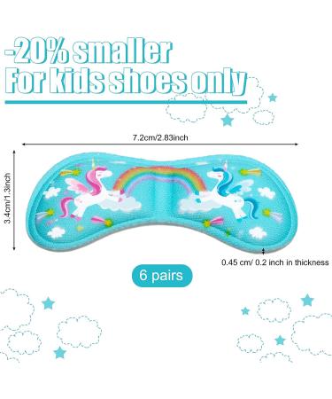 12pc Kids Unicorn Heel Grips - Prevent Skin Rubbing & Blisters, Soft Shoe Inserts for Girls & Boys - Buy Online on GoSupps.com