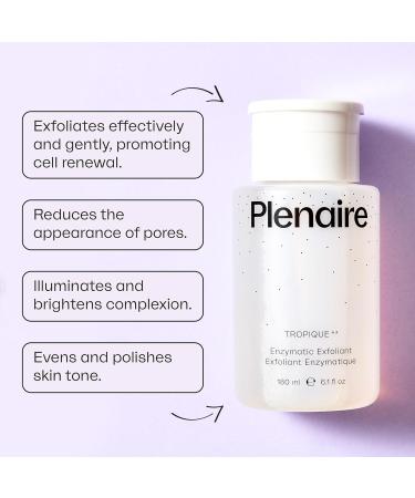 Tropique by Plenaire - 180ml Enzyme Face Exfoliator Scrub with Acid Fruits - Facial Exfoliator - Enzymatic Exfoliator Face - Natural Face Scrub by PLENAIRE - Buy Online on GoSupps.com