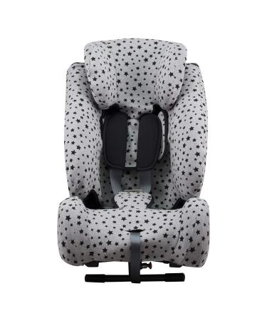 JYOKO Kids Cover Liner for car seat Compatible with Klippan Century and Triofix (Black Star KLIPPAN Century) BLACK STAR KLIPPAN CENTURY Y TRIOFIX COMFORT