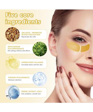 Reusable Anti-Aging Eye Pads - 60 PCs for Dark Circles Puffiness & Moisture | Hydrating Eye Masks with Hyaluronic Acid - Buy Online on GoSupps.com