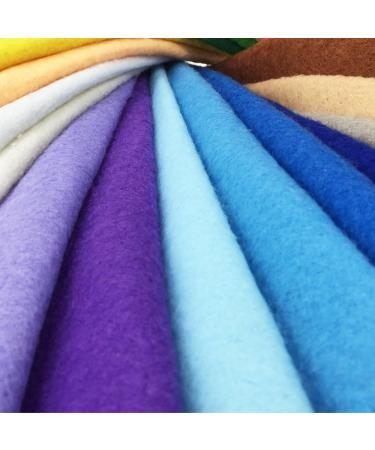 Flic-Flac 1.4mm Soft Felt Fabric Sheet Assorted Color Pack - 24pcs DIY Craft Sewing Squares Nonwoven Patchwork (20*30cm) - Buy Online on GoSupps.com