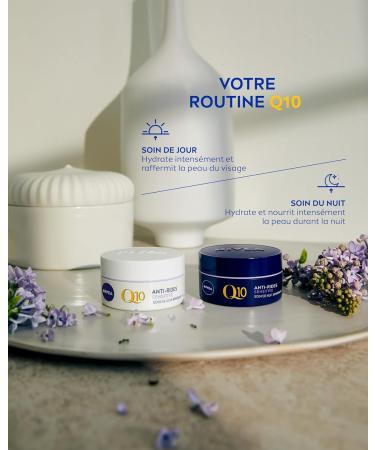 NIVEA Q10 Power Anti-Wrinkle Day Care + Sensitive Skin SPF15 (1 x 50 ml) anti-aging cream enriched with Q10 & creatine women's facial care with liquorice extract - Buy Online on GoSupps.com
