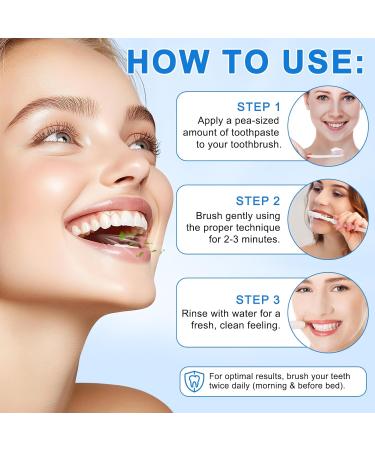 9.9% Hydroxyapatite Toothpaste - 2 Pack Protects Enamel and Strengthens Teeth Cleans and Cares for Oral Health Freshens Breath Non-Irritating Natural and Safe 8.46 Oz 4.23 Fl Oz (Pack of 2) - Buy Online on GoSupps.com