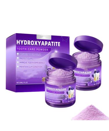 Hydroxyapatite Tooth Powder for Teeth Care Purple Teeth Powder with Natural Ingredients Daily Use Oral Care for Radiant Smile Helps Remove Stains and Maintain Fresh Breath (2)
