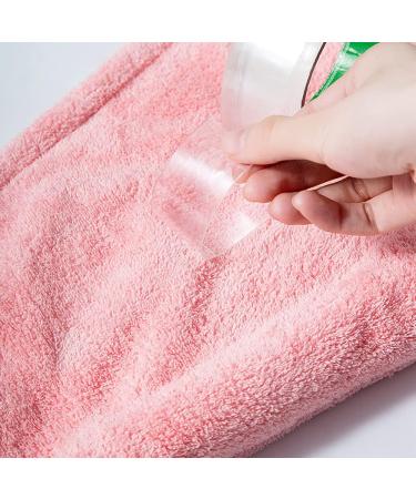 3pcs Hair Towel Wrap Set - Button Drying Towel Hat for Women with Long Hair (Pink Purple Gray) - Buy Online on GoSupps.com