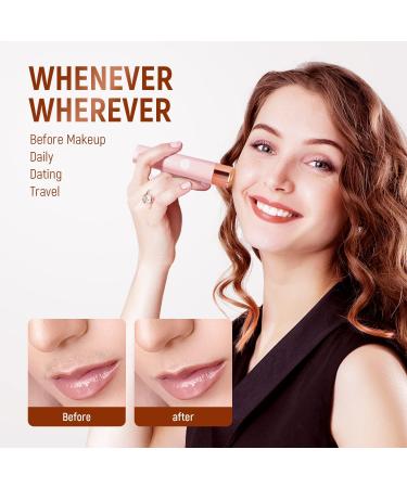SUPRENT Facial Hair Remover for Women - USB-C Rechargeable Waterproof 2-in-1 Eyebrow Razor & Face Trimmer - Perfect for Peach Fuzz Lips & Chin (Pink - Buy Online on GoSupps.com