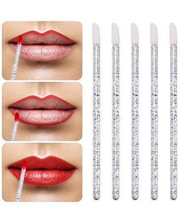 200Pcs Disposable Lip Brush Applicators | Crystal Lipstick Wands Makeup Beauty Tool Set - Buy Online on GoSupps.com