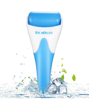 Ice Roller Ice Roller for Face Ice Face Roller Cold Facial Ice Roller Massager for Eye Puffiness Women's Gifts Migraine TMJ Pain Relief & Minor Injuries Skin Care Products (Blue)