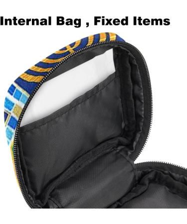 Jewish Hanukkah Festival Napkin Storage Bag | Portable Menstrual Pad & Cup Bag for Women & Teens | Zippered Design - Buy Online on GoSupps.com