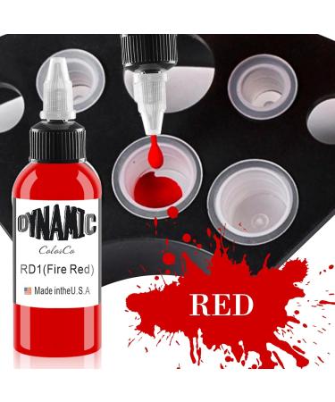  DLDN01 Red Tattoo Ink - The Latest Permanent Body Colour - Classic Red - 120ml - Buy Online on GoSupps.com
