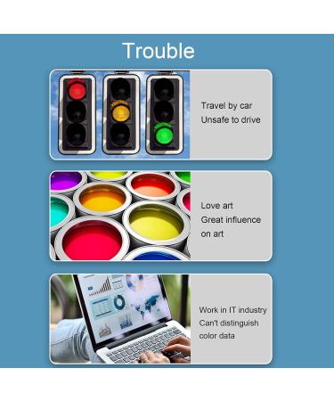 Red Green Color Blind Glasses - Lightweight Golden Frame for Color Weakness Correction | Durable for Men & Women | Indoor & Outdoor Use - Buy Online on GoSupps.com