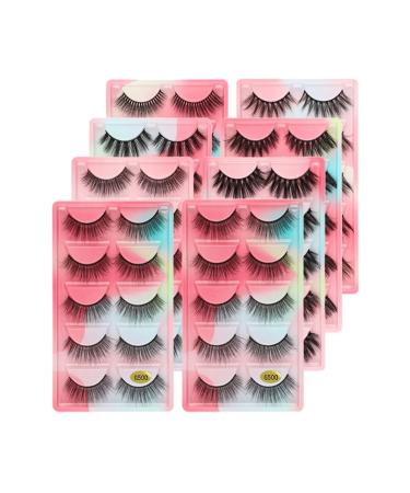 UAMOU 50/100/200 pairs Eyelashes faux mink lashes natural 3d mink eyelashes volume false lashes in bulk cilios Cheerfully (Color : MIXED G6 Size : 30 Boxes)