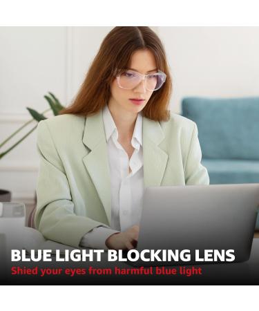 Lvioe Blue Light Filter Glasses - Trendy Anti-Blue Light Overhead Glasses for Computers Reading TV & Gaming - Buy Online on GoSupps.com