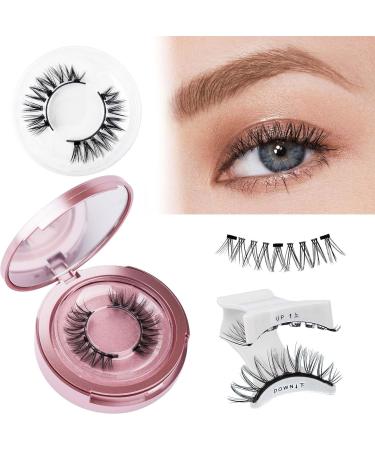 Fadlash Magnetic Eyelashes Kit Magnetic No Glue Eyelashes Natural Look Reusable Magnetic Eyelashes 2 Pairs Magnetic Lashes Without Eyeliner (Y1+Y3) - Buy Online on GoSupps.com