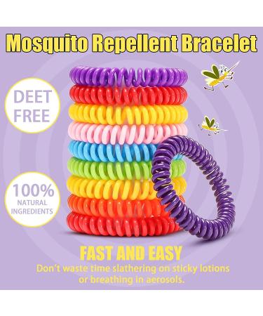 48 Pack Waterproof Mosquito Bracelets and Citronella Patches - Deet Free Bands for Kids and Adults - Perfect for Outdoor Hiking - Individually Wrapped - Buy Online on GoSupps.com