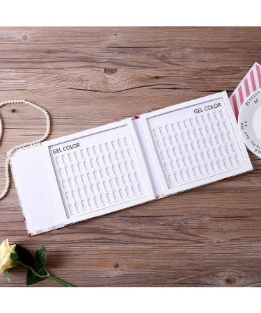  ZJchao Nail Presentation Book 2 Types of Nail Color Display Board Books Nail Polish Color Display Card Board (Card Book - Buy Online on GoSupps.com