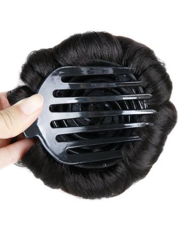 HANNE Synthetic Chignon Ponytail Hair Extension - Natural Black - Buy Online on GoSupps.com