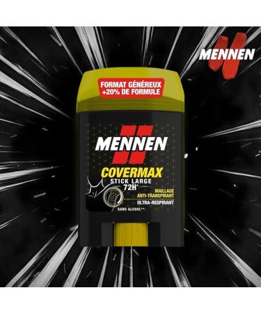 MENNEN COVERMAX Antiperspirant for men 72H large stick without alcohol - Pack of 6 - Buy Online on GoSupps.com