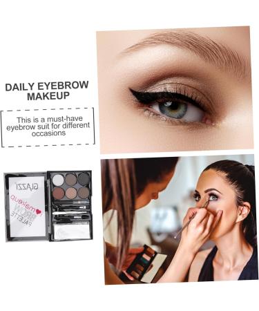 NOLITOY 6 Sets Eyebrow Powder Set Eyebrow Brush Eyebrow Filler Lit Multifunctional Cosmetic Accessory Makeup - Buy Online on GoSupps.com