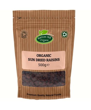 Organic Sun Dried Raisins 500g by Hatton Hill Organic - Certified Organic - Buy Online on GoSupps.com