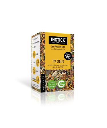 Intick |Sugar -free instant drink - cyclist |1 pack for 12 x 0.5-1 l |Vegan low in calories with vitamin C flavored instant beverage powder taste for water - Buy Online on GoSupps.com
