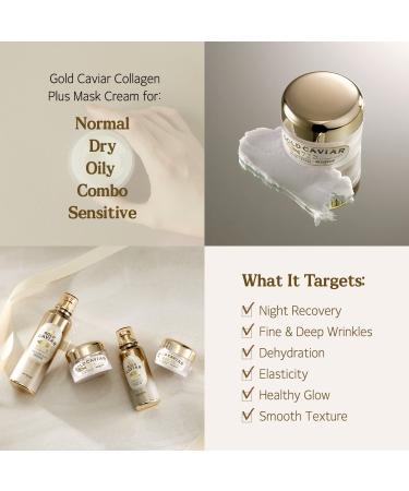 Buy SKINFOOD Gold Caviar Collagen Plus Mask Cream - Deep Hydrating Elastic Cream with Collagen & Gold | 1.69fl.oz | International Shipping Available - Buy Online on GoSupps.com