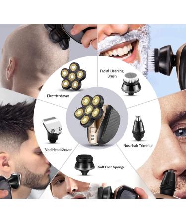 5 in 1 Rechargeable Electric Shaver & Hair Clipper | Floating Head Razors & Grooming Essentials for Men - Buy Online on GoSupps.com