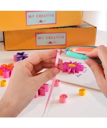 4 Pack Paper Quilling Tools Set with Slotted Tools, Needle, Tweezer, and Storage Box - Buy Online on GoSupps.com