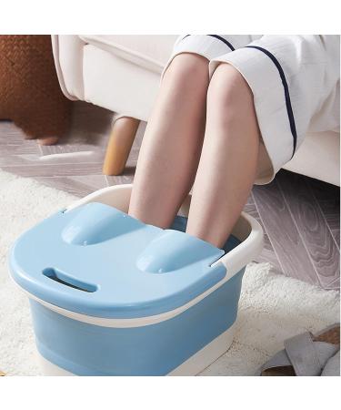 ZJchao Bain de Bain Pied Baignoire Pied Pliable avec Rouleaux de Massage Pied Pliable Pied Pliable Baignoire de Bain avec Couvercle de Poign e (BLUE) Bleu - Buy Online on GoSupps.com