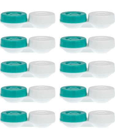 Sports Vision Contact Lens Case - Screw Cap Flat Design | 10 Pack - Ideal for Travel & Storage - Buy Online on GoSupps.com