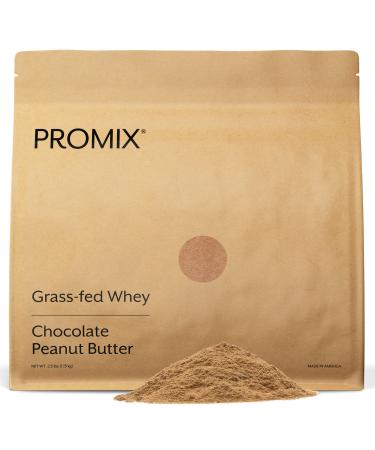 ProMix Nutrition Whey Protein Powder, Chocolate Peanut Butter - Grass-Fed - Post Workout Fitness & Nutrition Shakes, Smoothies, Baking & Cooking Recipes - Gluten-Free - 2.5 Pound (Pack of 1)