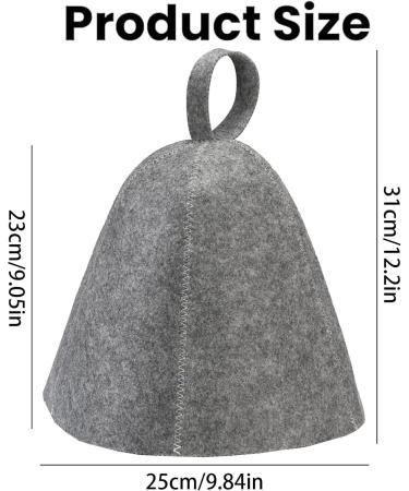 Saunahut - Universal Size Sauna Hats for Men & Women | Gray Sauna Accessories for Wellness & Shower - Buy Online on GoSupps.com