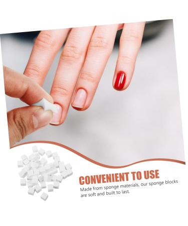 100PCS Nail Art Tools - White Sponge Gradient Blush Manicure Tools & French Tip Applicator - International Shipping Available - Buy Online on GoSupps.com