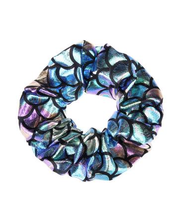 12 Pcs Mermaid Fish Scale Hair Scrunchies - Hair Bands for Women and Girls - Buy Online on GoSupps.com