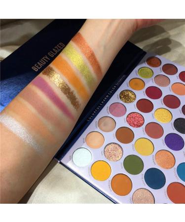 Beauty Glazed Reversal Planet 40-Color Eyeshadow Palette | Waterproof High Pigment Matte & Glitter | Diamond Rainbow Makeup Kit - Buy Online on GoSupps.com