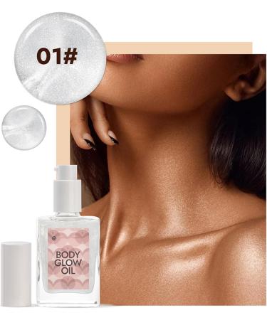 CHAKAE Shimmer Body Oil for Skin Highlighter Illuminating Liquid Makeup 30ml for Women Girls - Buy Online on GoSupps.com