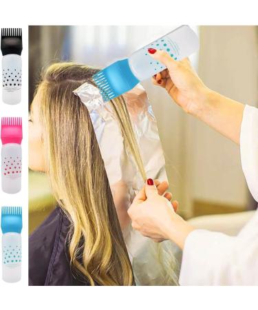 Vuggdt Oil Comb Applicator Bottle | 3 Hair Oil Applicator Bottle | Root Comb Applicator Bottle Graduated | Hair Dye Applicator Brush | Bottle Applicator Brush For Hair Care - Buy Online on GoSupps.com