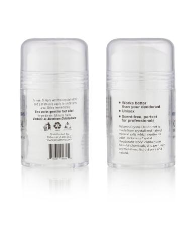 Relumins Crystal Deodorant Potassium Alum Natural Mineral Salt Roll-On Non-Staining and Scent-free Natural Deodorant with 24-Hour Odor Protection 5.3 oz x 3 Bottles - Buy Online on GoSupps.com