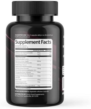 DAMN GOOD The Hodge Twins Maximum Vitality Organic Shilajit Capsules Men s Daily Energy & Stamina Booster Sharper Focus & Strength w/Ashwagandha for Men Performance Supplement 90Count - Buy Online on GoSupps.com