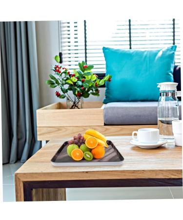 Alipis 1pc Kitchen Trays Fast Plates Plate Storage Dessert Vanity Pattern Restaurant Organizer Home Marble 30X21.5X1.8CM White - Buy Online on GoSupps.com