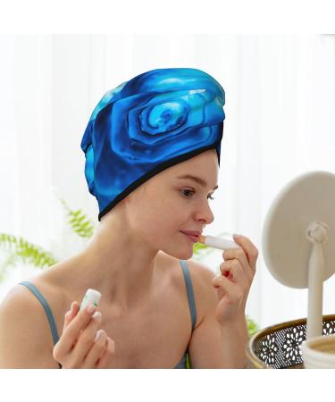 Blue Shell Microfiber Hair Towel - Soft Super Absorbent Wrap for Women | Quick-Dry Coral Velvet Cap for Long Curly & Thick Hair - Buy Online on GoSupps.com