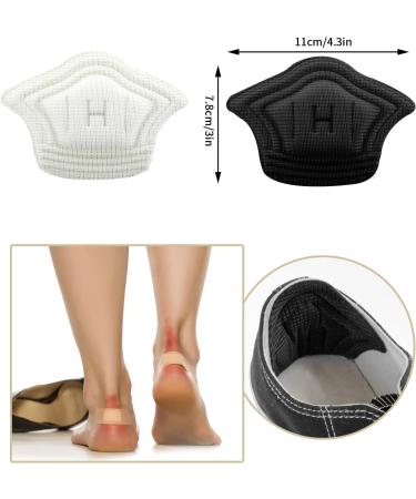 Shop WLLHYF 4 Pairs Self-Adhesive Heel Pads - Anti-Blister Cushion Inserts for Loose Shoes (Black & Apricot) - Universal Fit for Men & Women - Buy Online on GoSupps.com