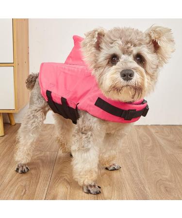 Snik-S Dog Life Jacket - Adjustable Belt Shark Pet Preserver for Short-Nose Dogs (Pug, Bulldog, Poodle, Bull Terrier, Golden Retriever) - XL Blue, Small Pink - Buy Online on GoSupps.com